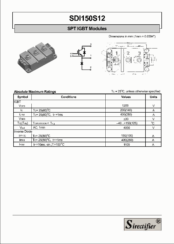 SDI150S12_4385227.PDF Datasheet
