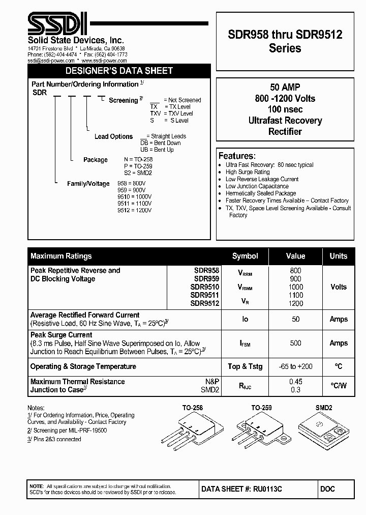 SDR9511NDB_4236596.PDF Datasheet