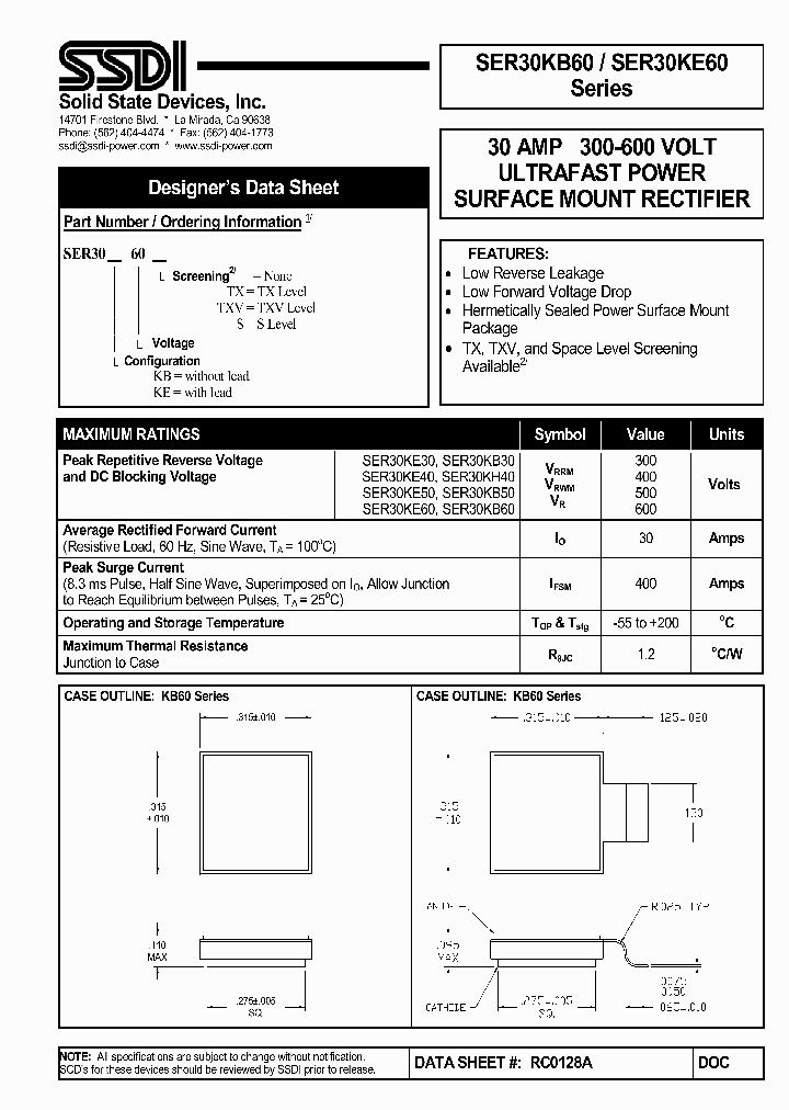 SER30KB60S_4738739.PDF Datasheet