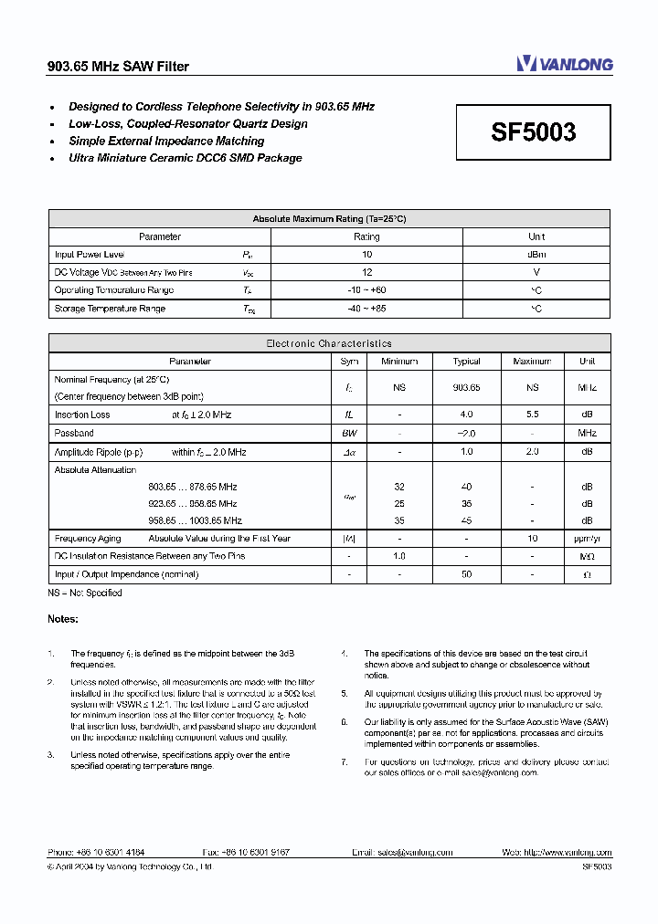 SF5003_4438581.PDF Datasheet