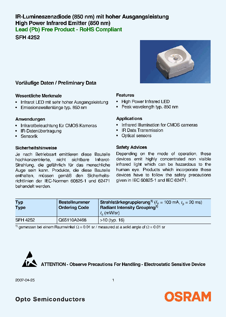 SFH4252_4408880.PDF Datasheet