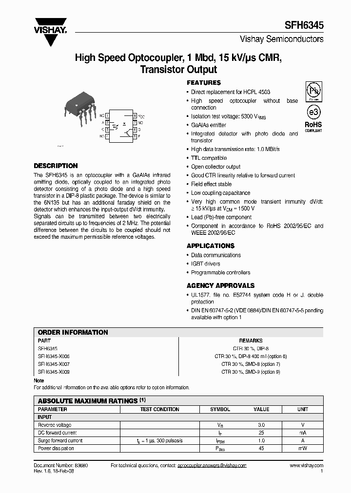 SFH6345_4313844.PDF Datasheet