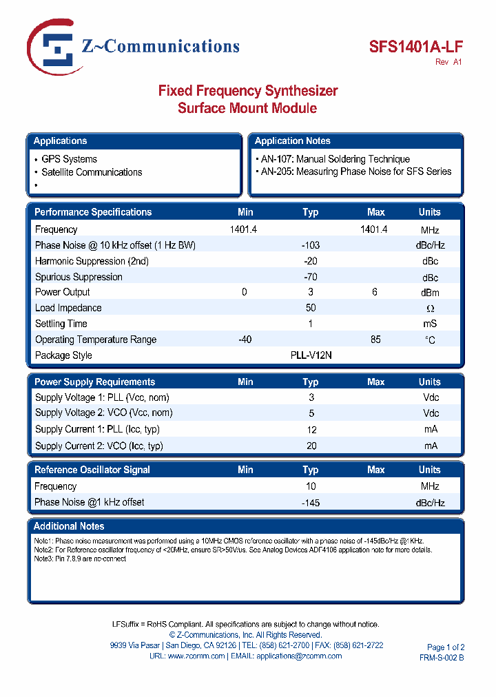 SFS1401A-LF_4652891.PDF Datasheet