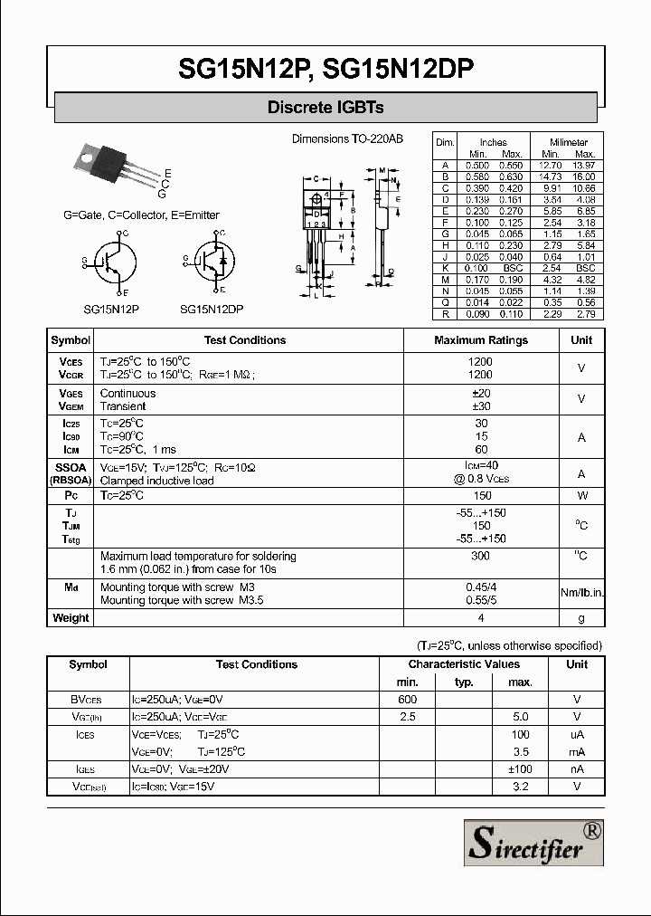 SG15N12DP_4638808.PDF Datasheet
