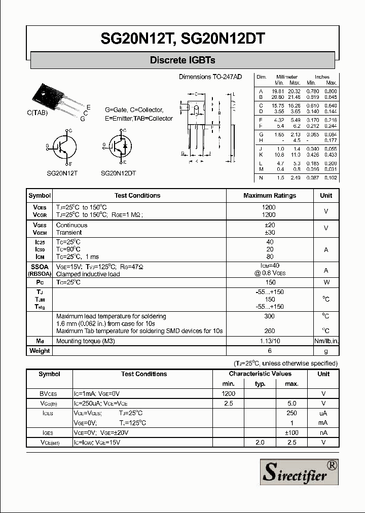 SG20N12DT_4171607.PDF Datasheet