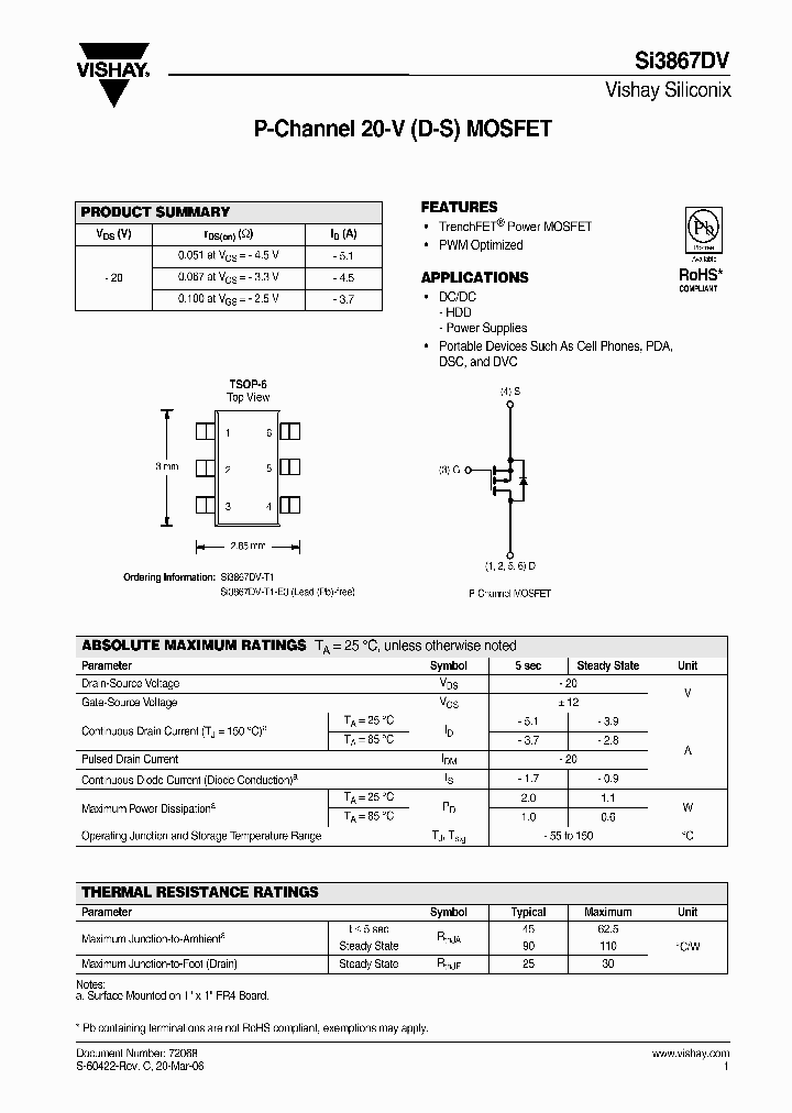 SI3867DV_4349485.PDF Datasheet