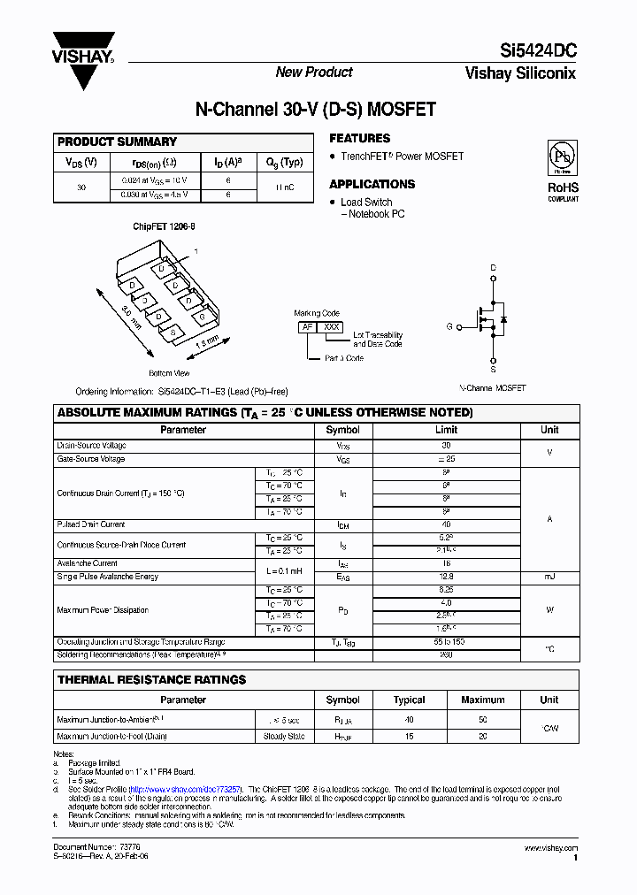 SI5424DC_4345005.PDF Datasheet