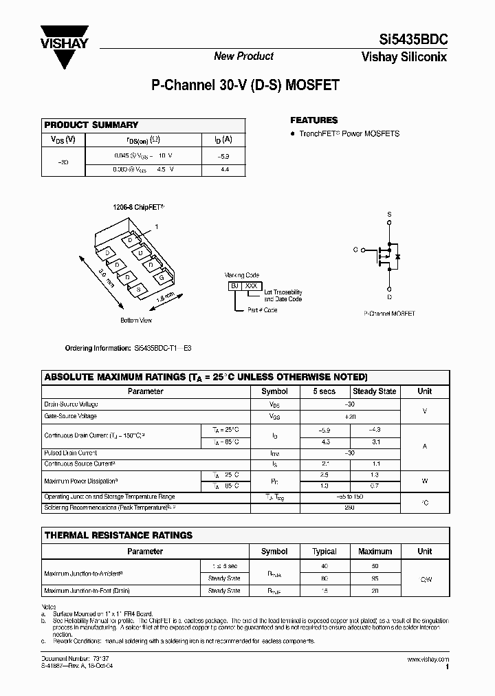 SI5435BDC_4267906.PDF Datasheet