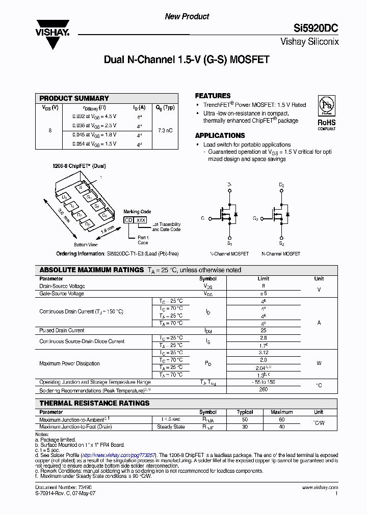 SI5920DC_4252547.PDF Datasheet
