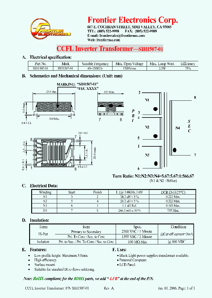 SIH1507-01_4274936.PDF Datasheet