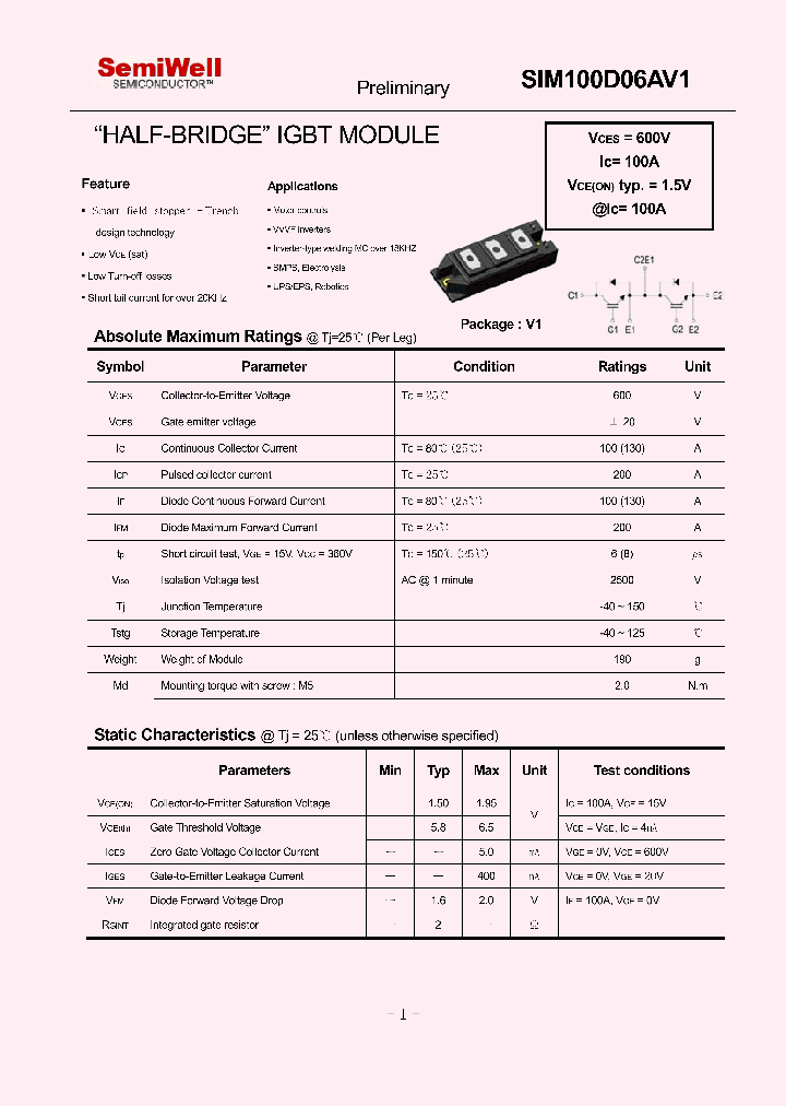 SIM100D06AV1_4308678.PDF Datasheet