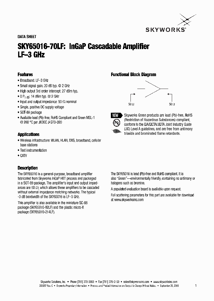 SKY65016-70LF_4220824.PDF Datasheet