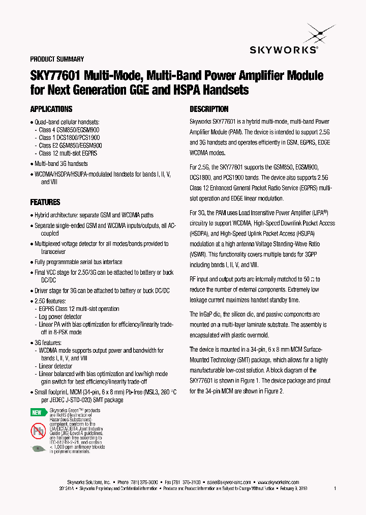 SKY77601_4675487.PDF Datasheet