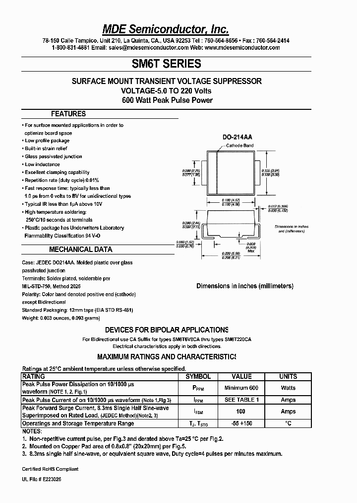 SM6T12CA_4468298.PDF Datasheet