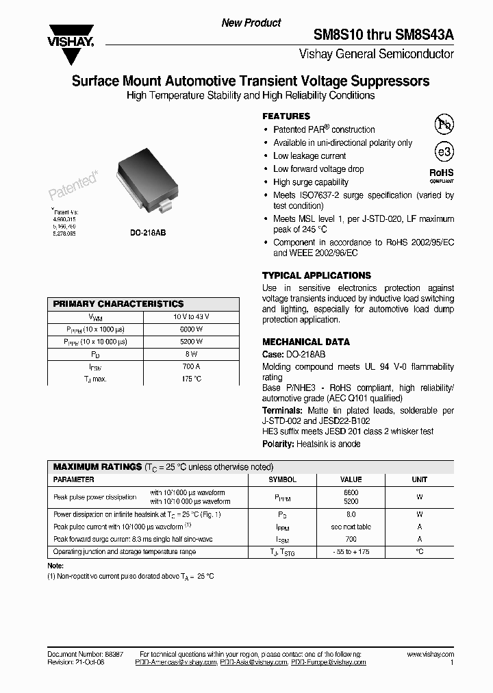 SM8S10AHE32D_4322868.PDF Datasheet