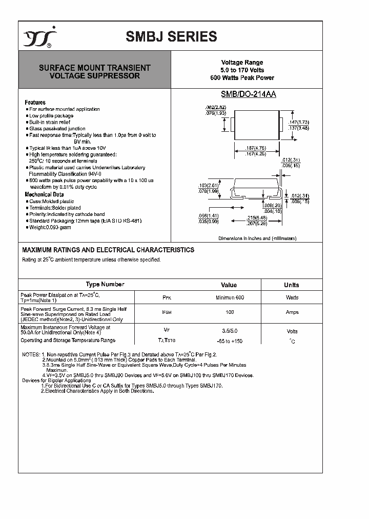 SMBJ26A_4176274.PDF Datasheet