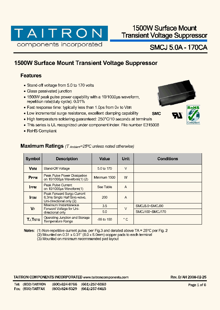 SMCJ33CA_4631296.PDF Datasheet