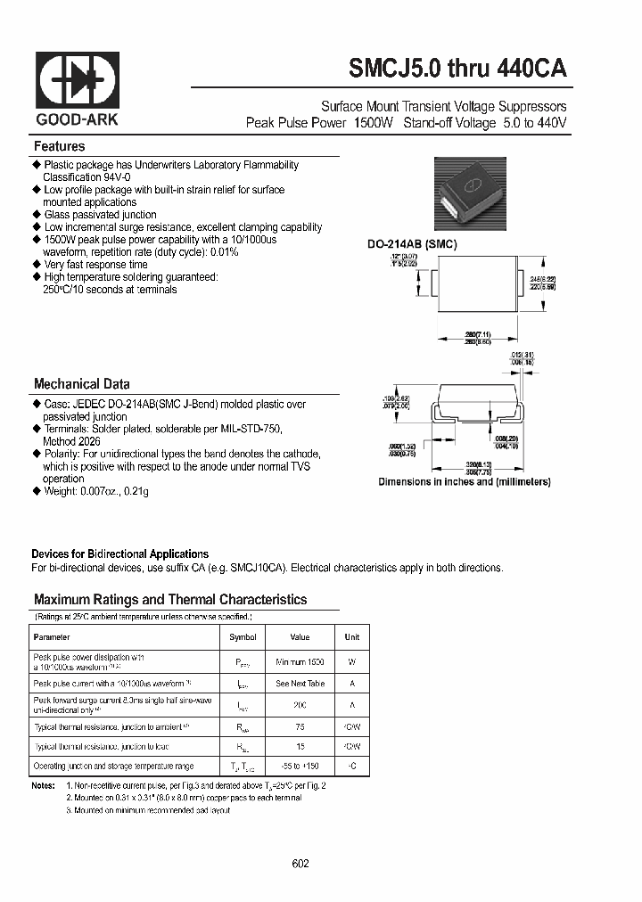 SMCJ40_4560075.PDF Datasheet