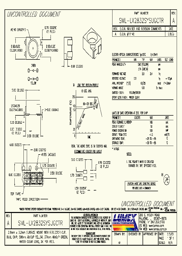 SML-LX2832SYSUGCTR_4501534.PDF Datasheet