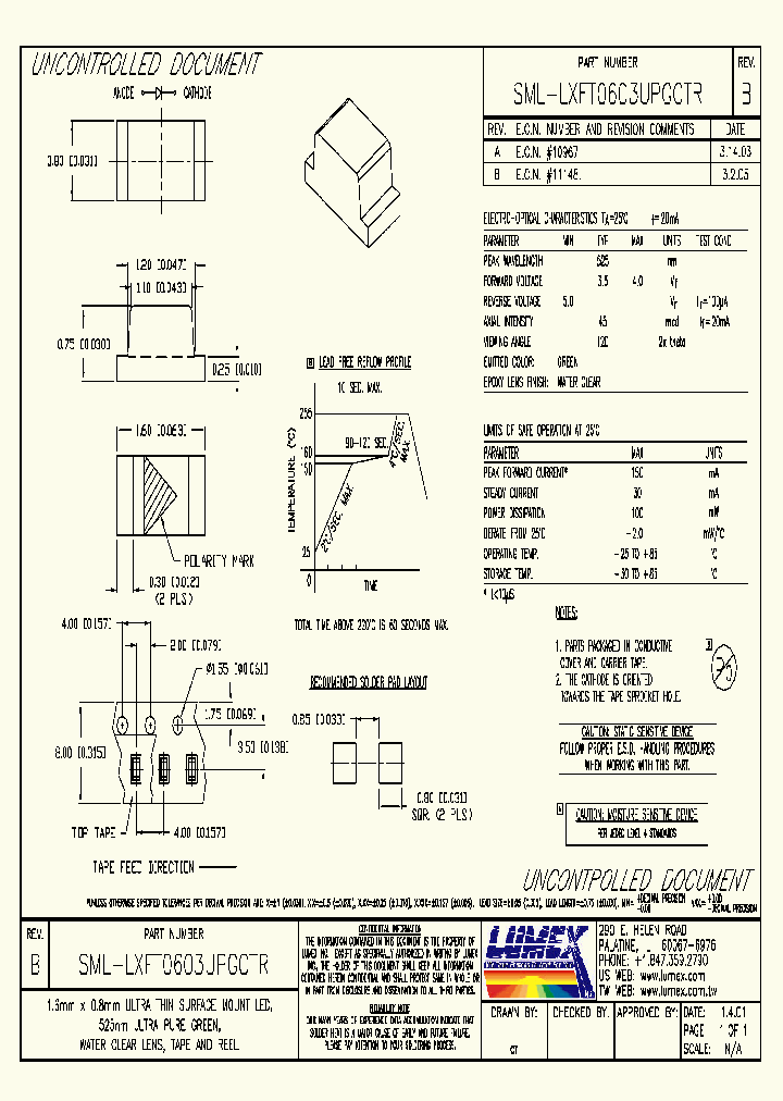 SML-LXFT0603UPGCTR_4410701.PDF Datasheet
