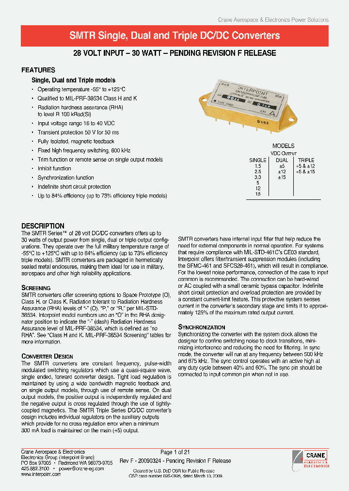 SMTR2805DKR_4510840.PDF Datasheet