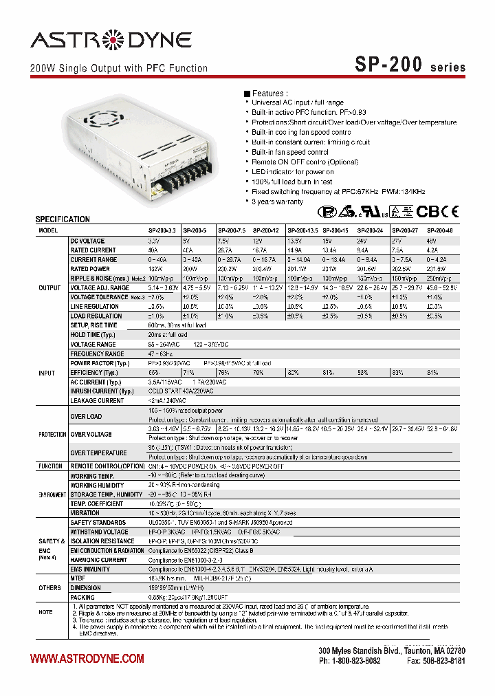 SP-200-135_4554516.PDF Datasheet