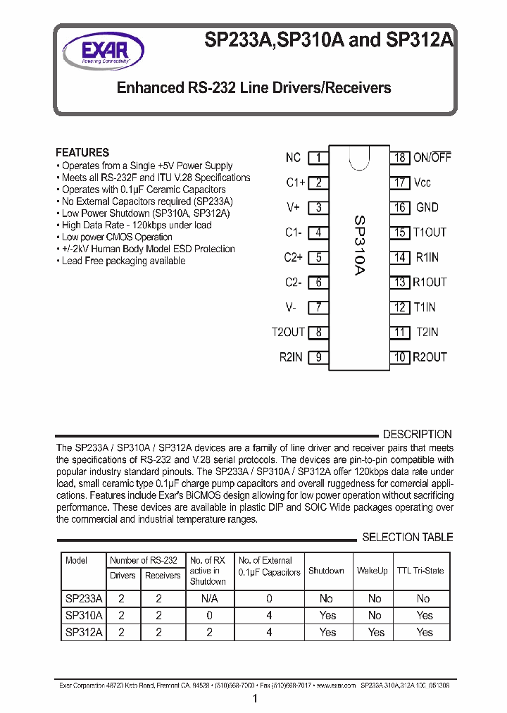 SP310AET_4538870.PDF Datasheet