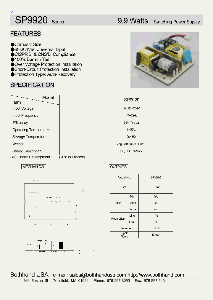 SP9920_4694334.PDF Datasheet