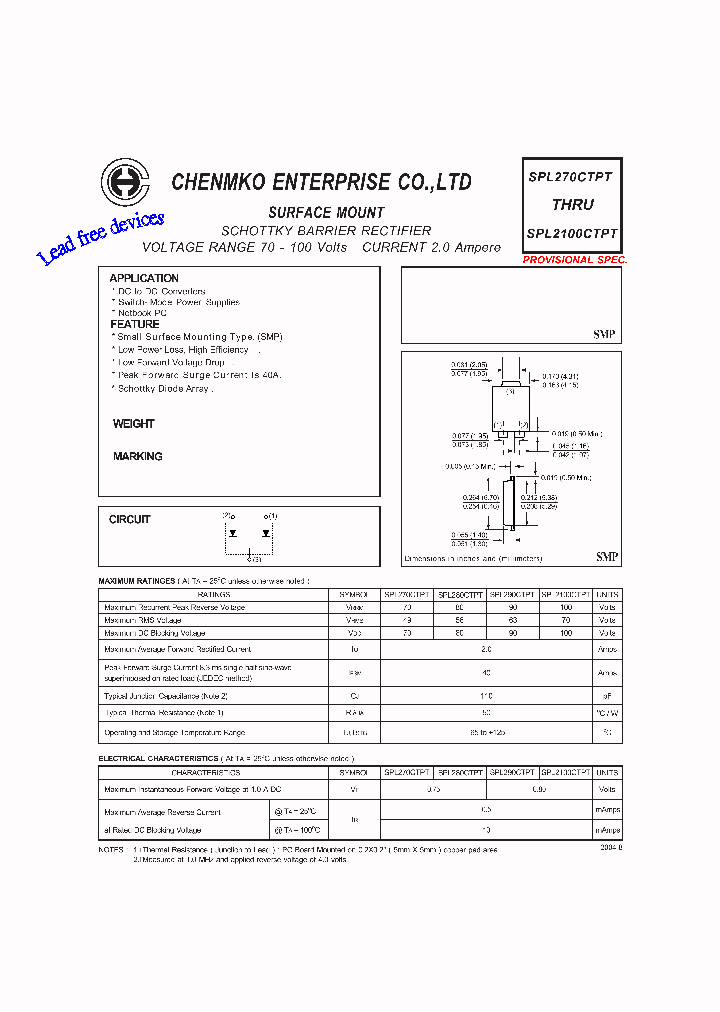 SPL280CTPT_4460077.PDF Datasheet