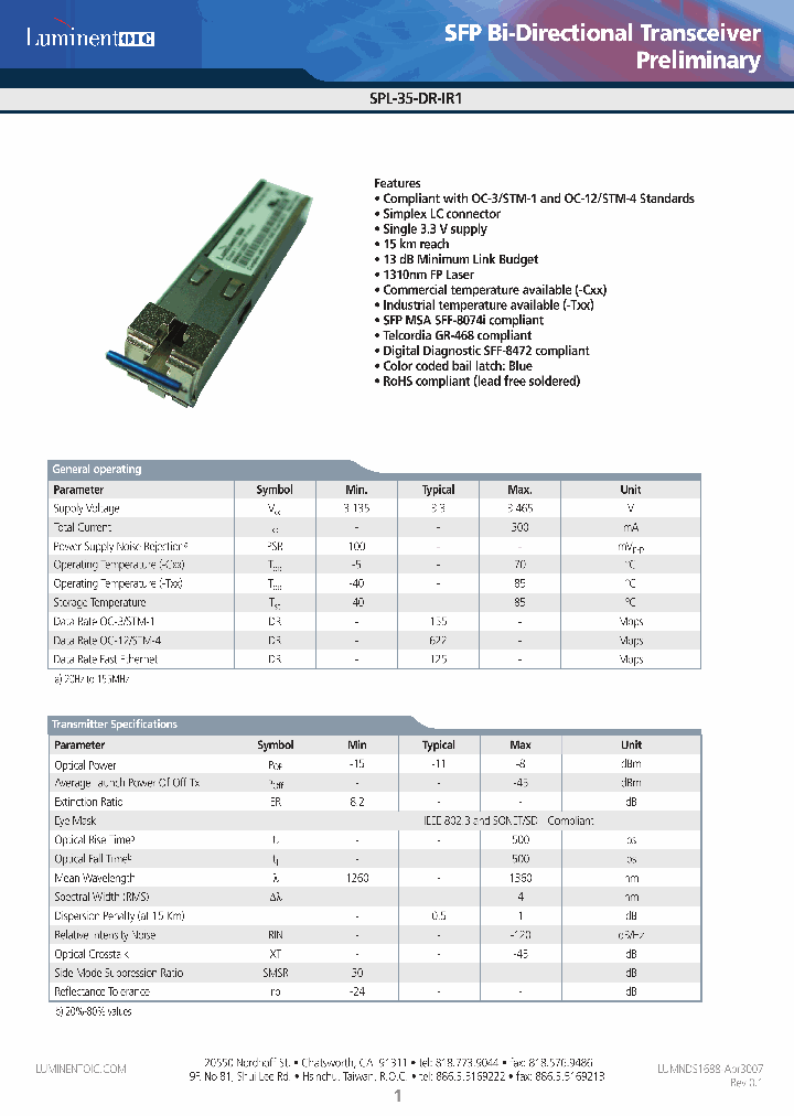 SPL-35-DR-IR1-CDA_4443404.PDF Datasheet