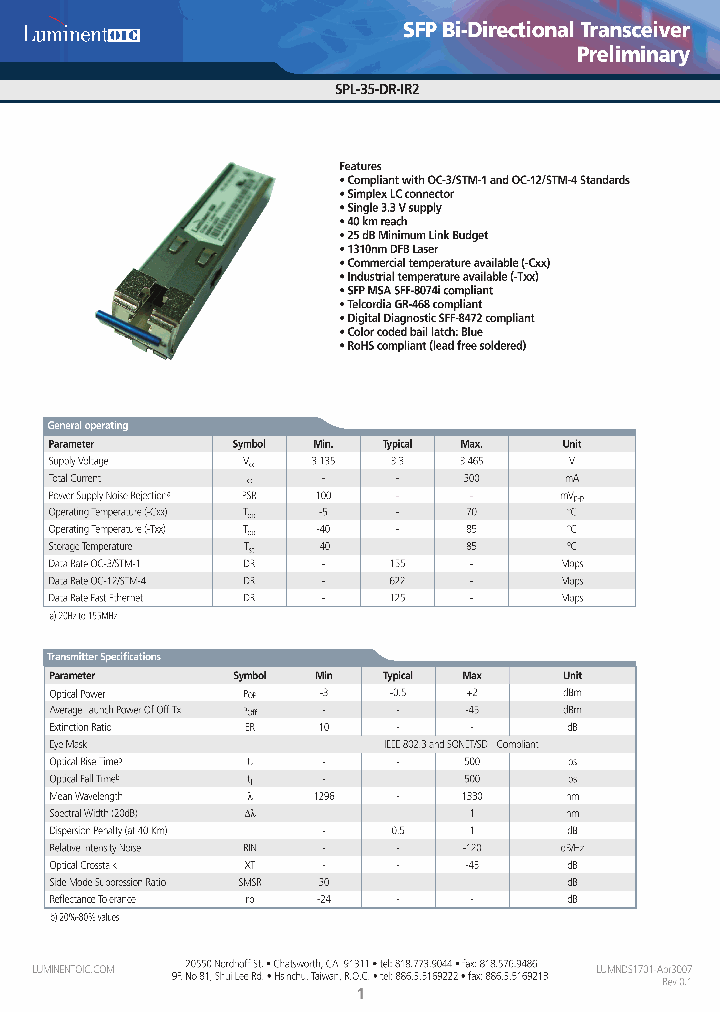 SPL-35-DR-IR2-CDA_4425619.PDF Datasheet