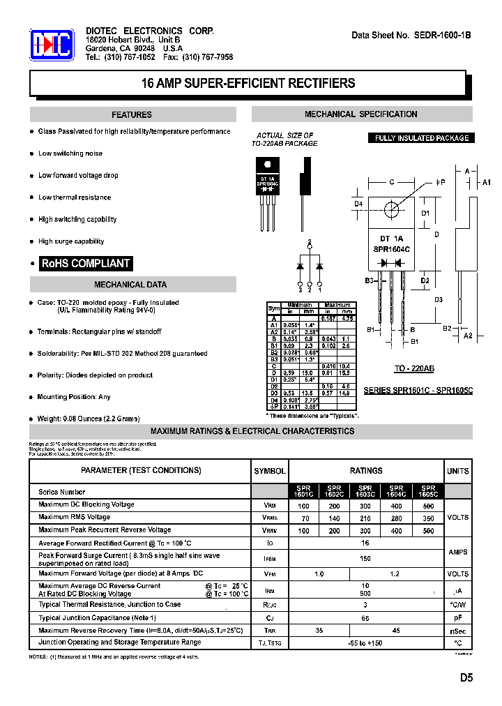 SPR1602C_4632372.PDF Datasheet