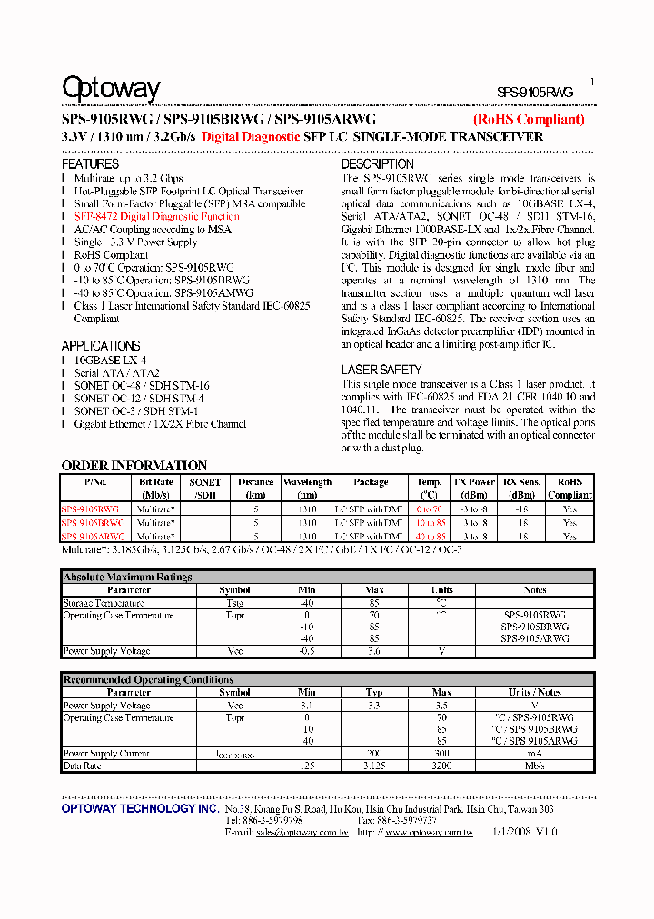 SPS-9105ARWG_4552252.PDF Datasheet