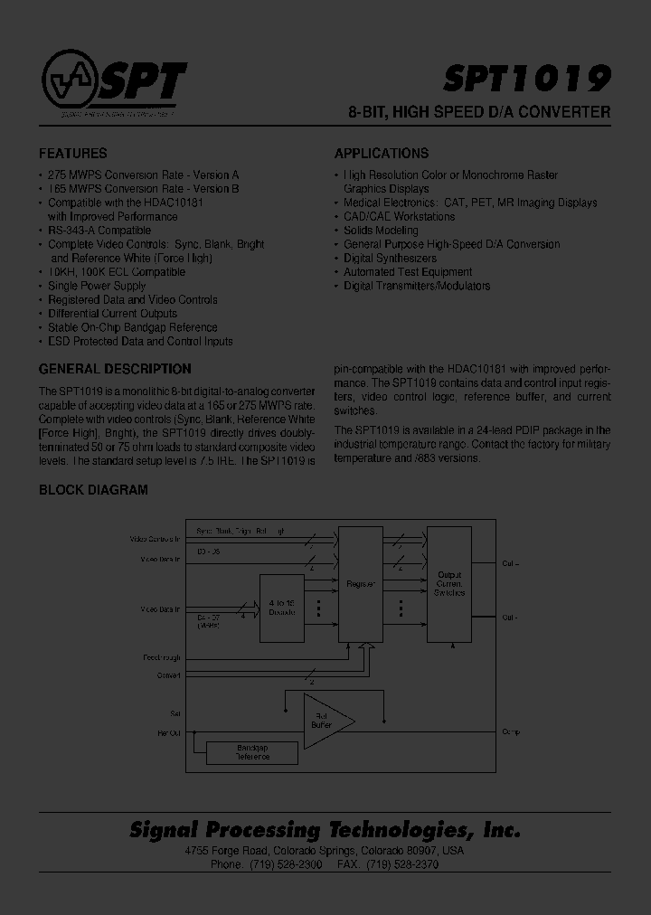 SPT1019_4233110.PDF Datasheet