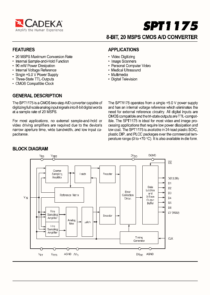 SPT1175_4556290.PDF Datasheet