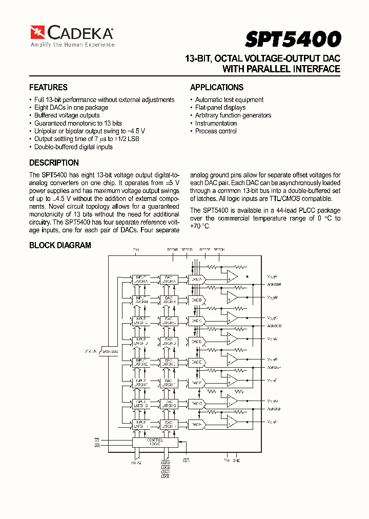 SPT5400_4506520.PDF Datasheet