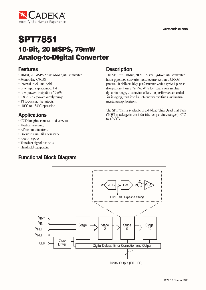 SPT7851_4609846.PDF Datasheet