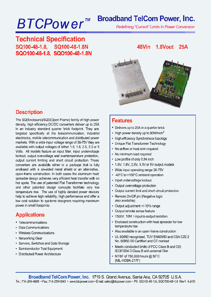SQ100-48-18_4318283.PDF Datasheet