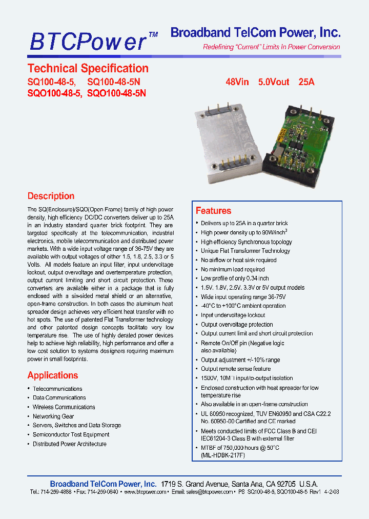SQ100-48-5_4318289.PDF Datasheet