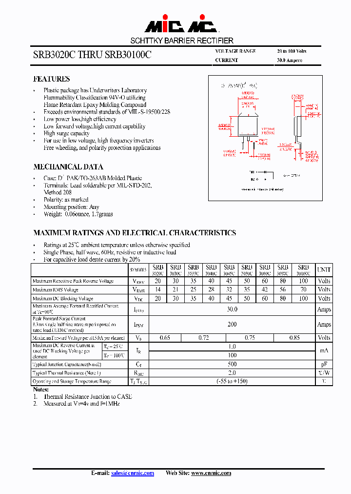 SRB3060C_4403080.PDF Datasheet