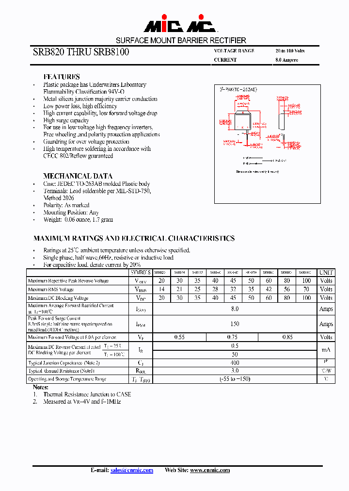 SRB8100_4570162.PDF Datasheet
