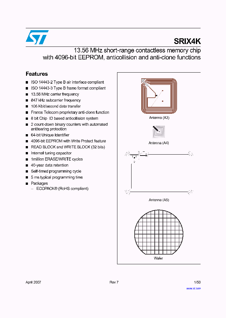 SRIX4K_4750531.PDF Datasheet