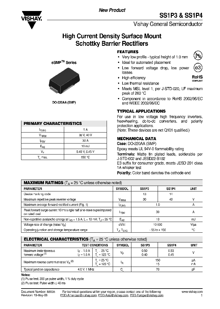 SS1P3-E384A_4342890.PDF Datasheet