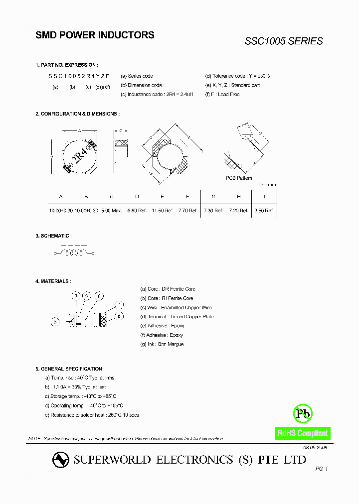 SSC1005_4510178.PDF Datasheet