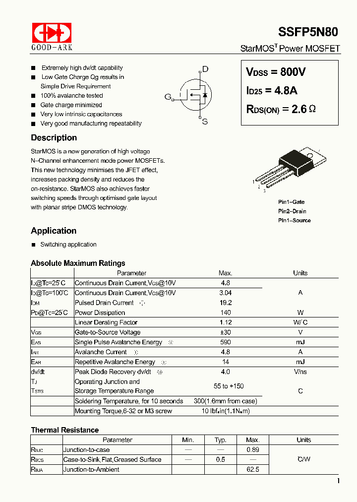 SSFP5N80_4601817.PDF Datasheet