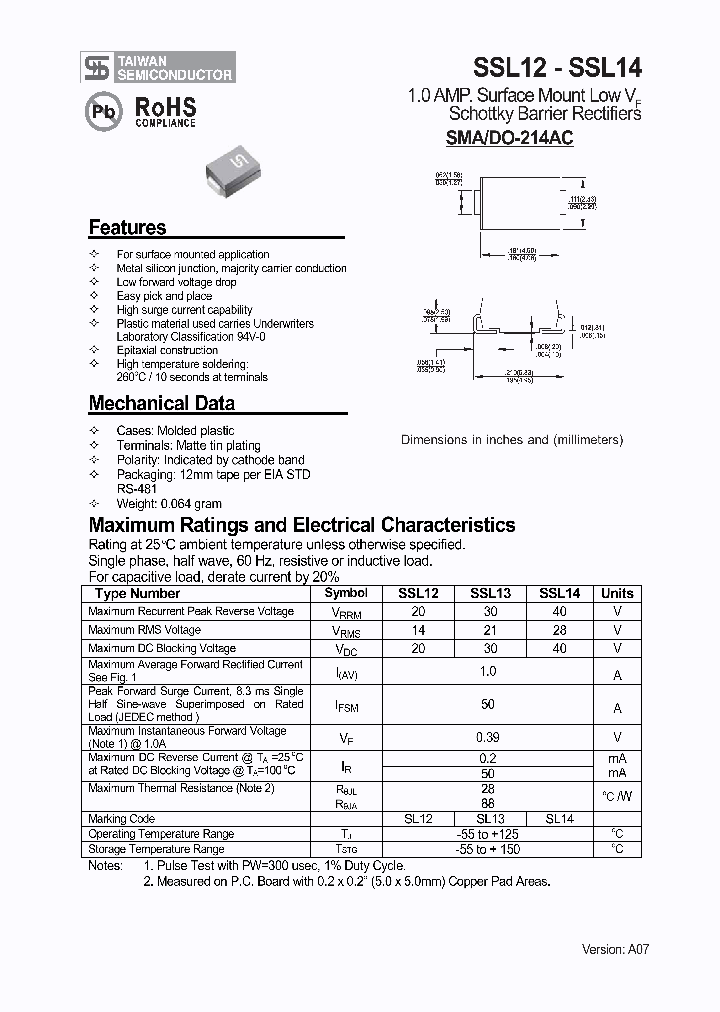 SSL13_4712539.PDF Datasheet