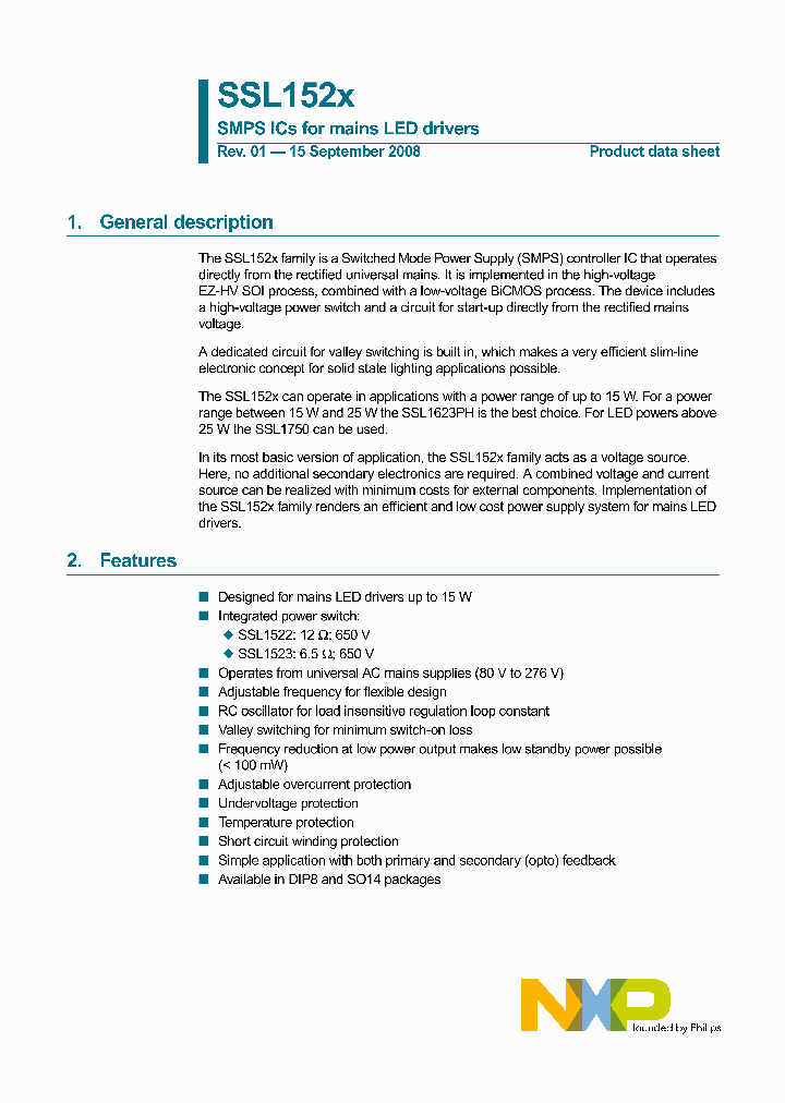 SSL1522T_4268158.PDF Datasheet
