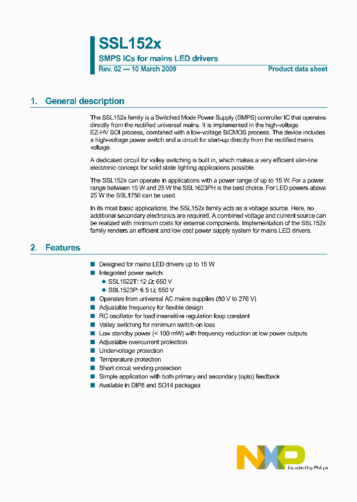 SSL152X09_4859975.PDF Datasheet