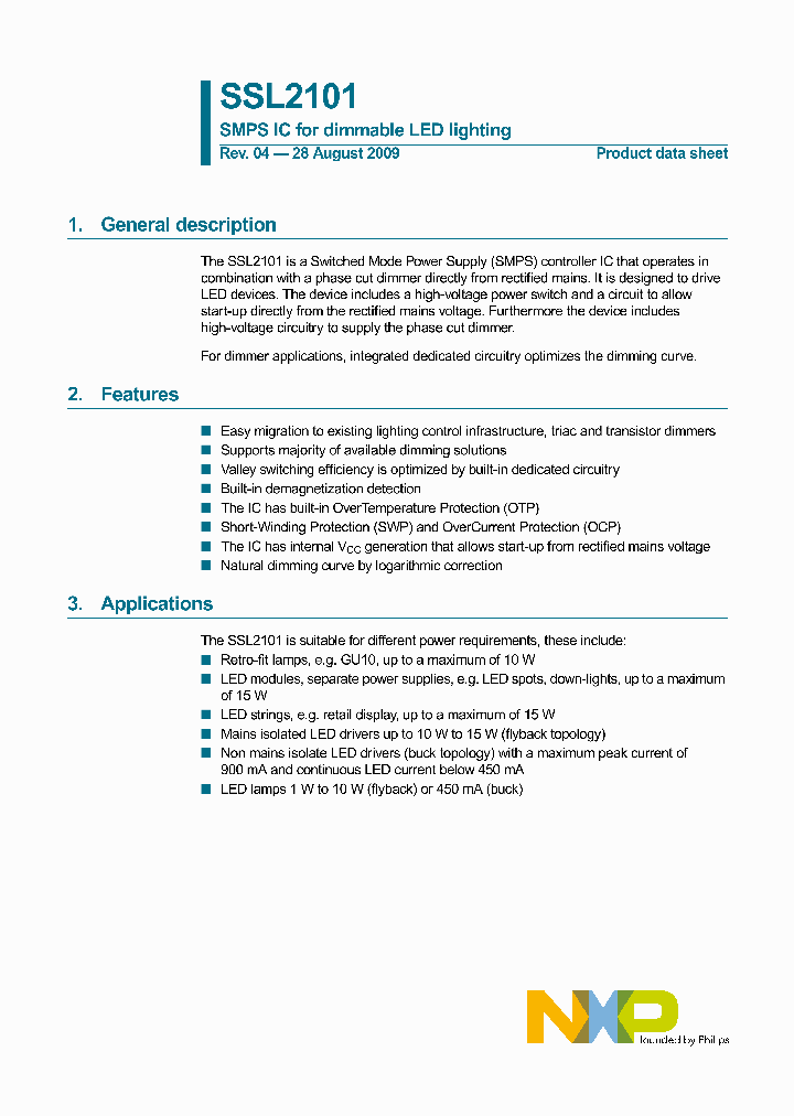 SSL2101_4547307.PDF Datasheet