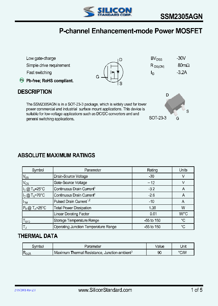 SSM2305AGN_4812841.PDF Datasheet
